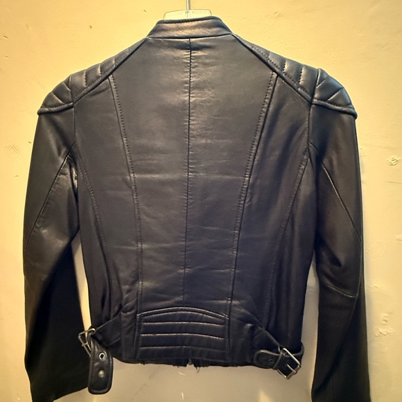 MICHAEL Michael Kors Black Leather Jacket - Picture 2 of 3